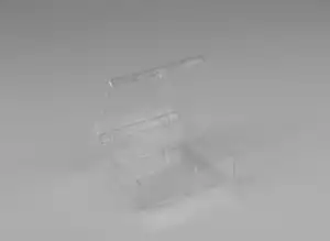 Rigid Hinged Plastic Boxes - 3-1/16 x 3-1/16"