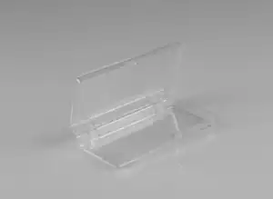 Rigid Hinged Plastic Boxes - 3-7/8 x 1-15/16"