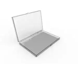Rigid Hinged Plastic Boxes - 6 x 2-1/4"
