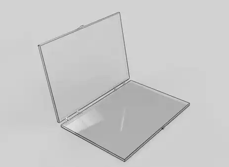 Transparent plastic storage box for packaging and organization.