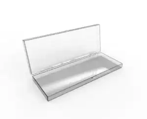 Rigid Hinged Plastic Boxes - 9-15/16 x 3-1/2"