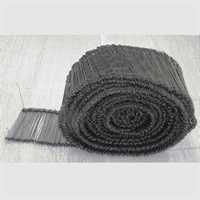 Durable 4.5L x 16 Gauge black wire ties ideal for secure packaging solutions.