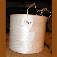 White twine roll for Christmas tree packaging and decoration.