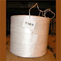White twine roll for Christmas tree packaging and decoration.