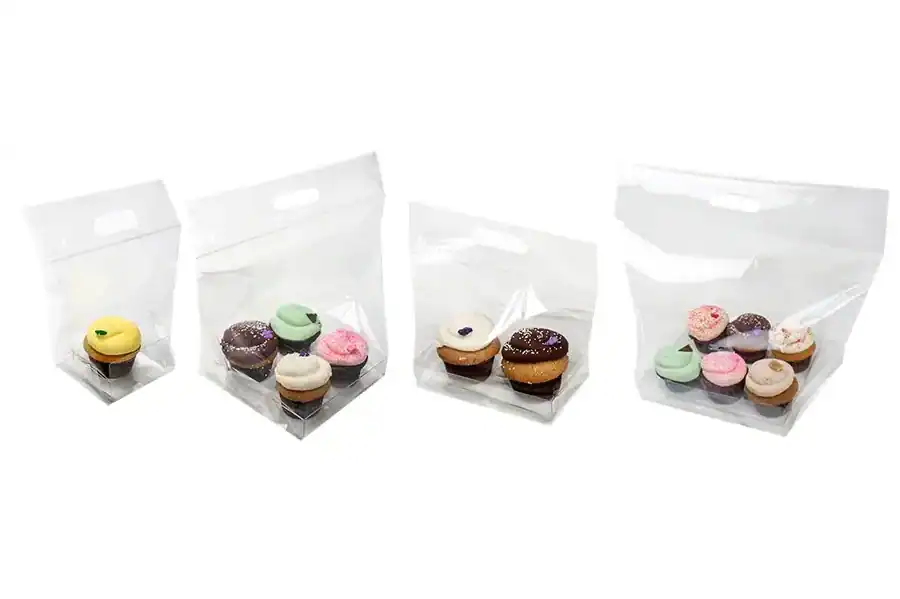 Clear Cupcake Zip Seal Bag Sets