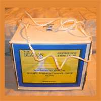 Durable polypropylene tying twine for secure packaging and bundling.