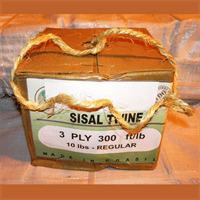 Durable 3-Ply Sisal Tying Twine for Packaging and Crafting.