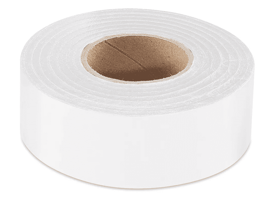 1 3/16W, Flagging Tape, White
