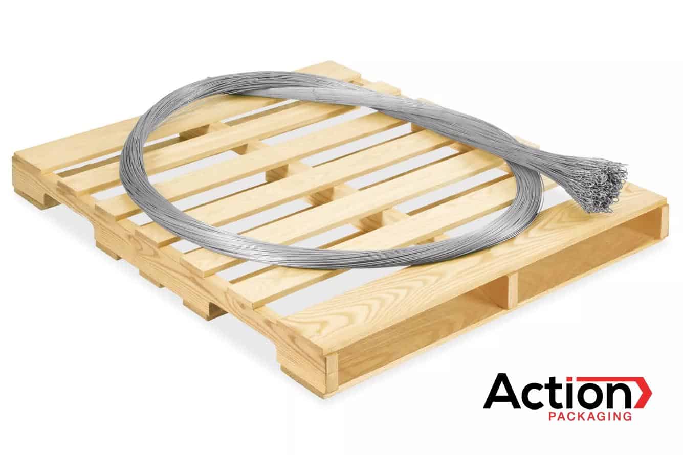 baling wire on a pallet