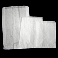 Flat White Kraft Merchandise Bags