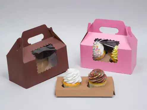 window cupcake gable boxes