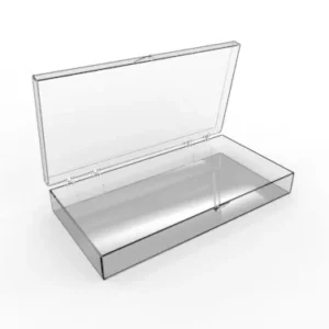 Rigid Hinged Plastic Boxes - 7 x 3-1/2"