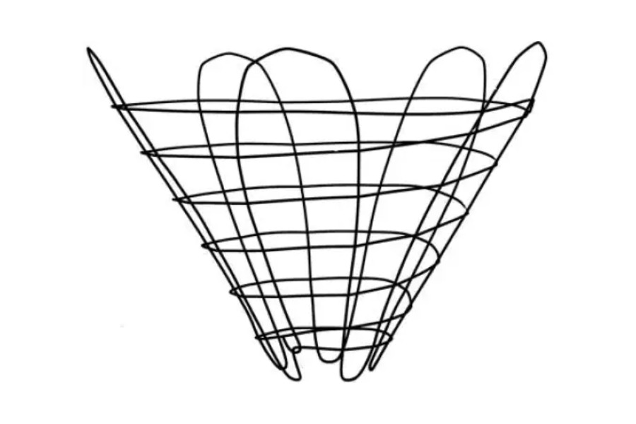 30° Cone Wire Tree Baskets