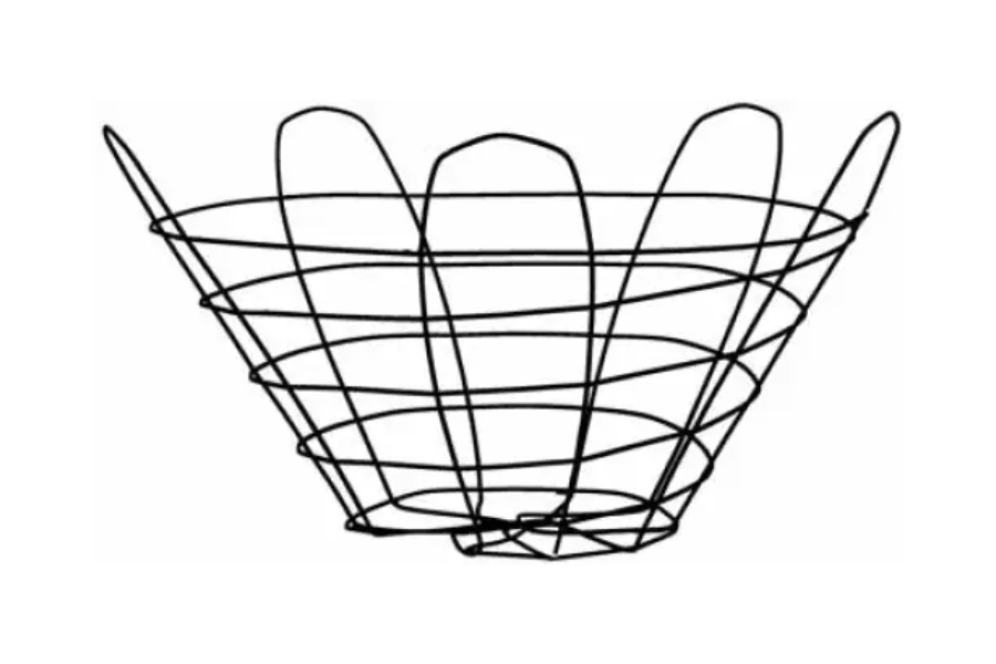 30° Short Cone Wire Tree Baskets