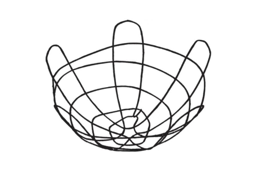 Optimal Four Blade Wire Tree Baskets