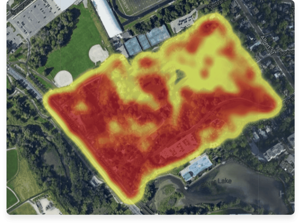 Movement Data Activity Report heat map