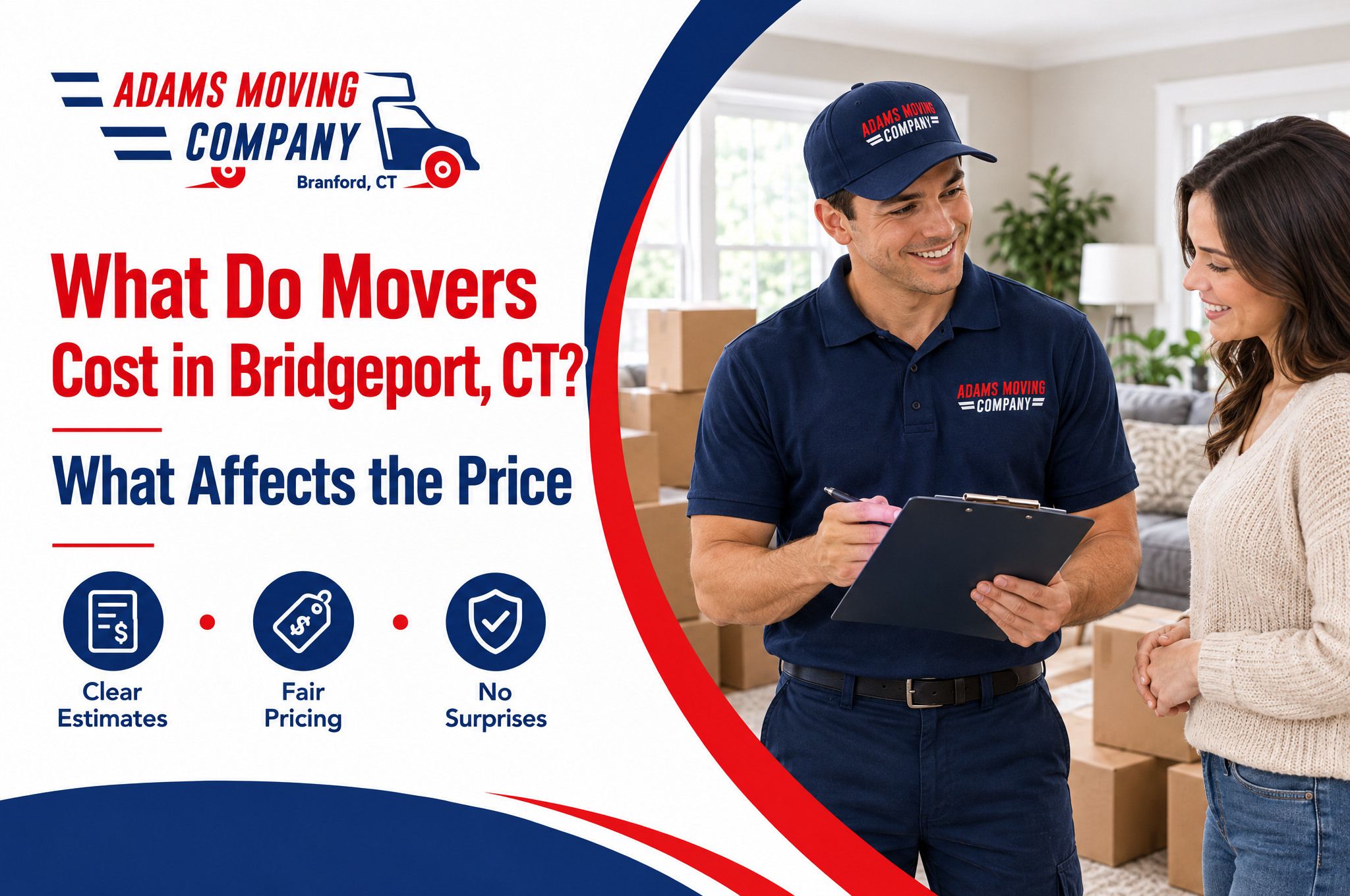 What Do Movers Cost in Bridgeport, CT? What Affects the Price