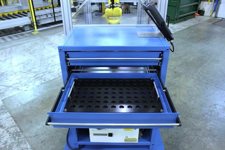 Industrial drawer system for efficient storage and organization.