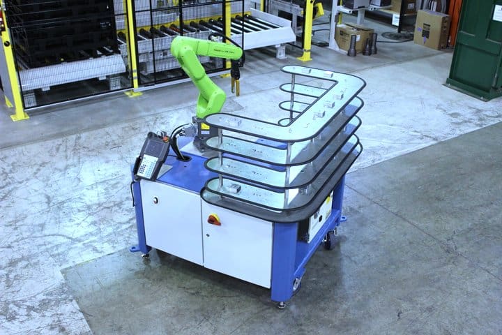 Industrial robotic arm for material handling and automation.
