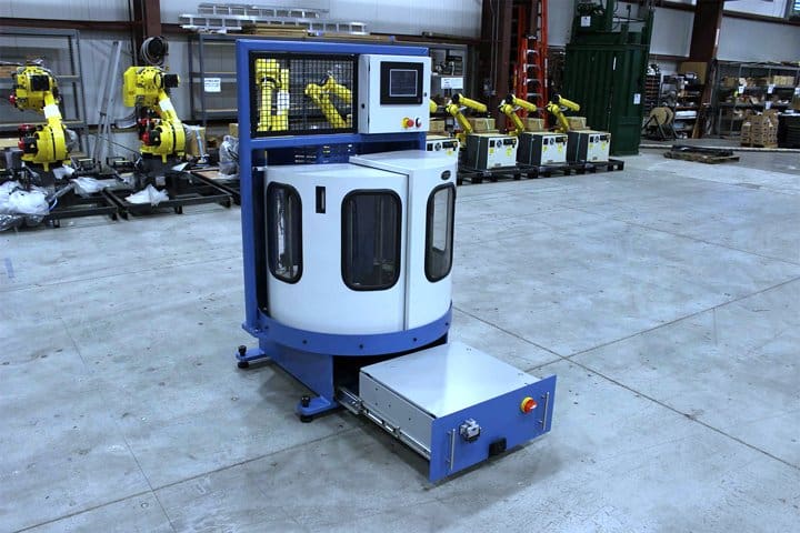 Automated robotic system for manufacturing by Adaptec Solutions.