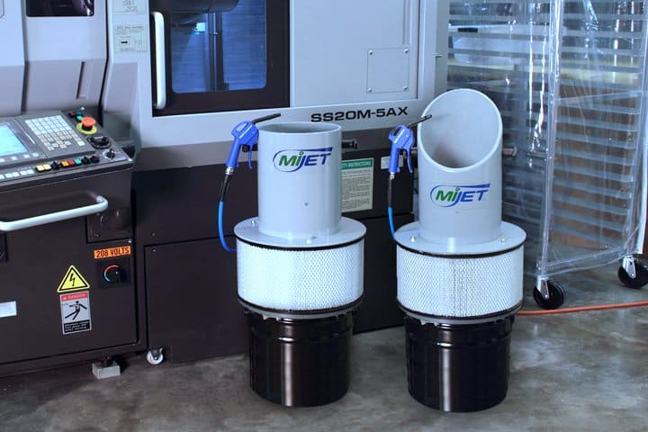 Industrial air purifiers for clean manufacturing environments.