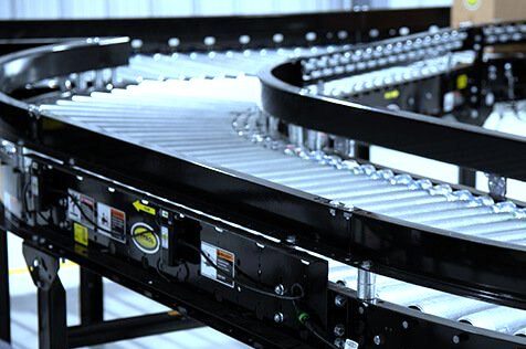Automated conveyor system for efficient material handling in warehouses.