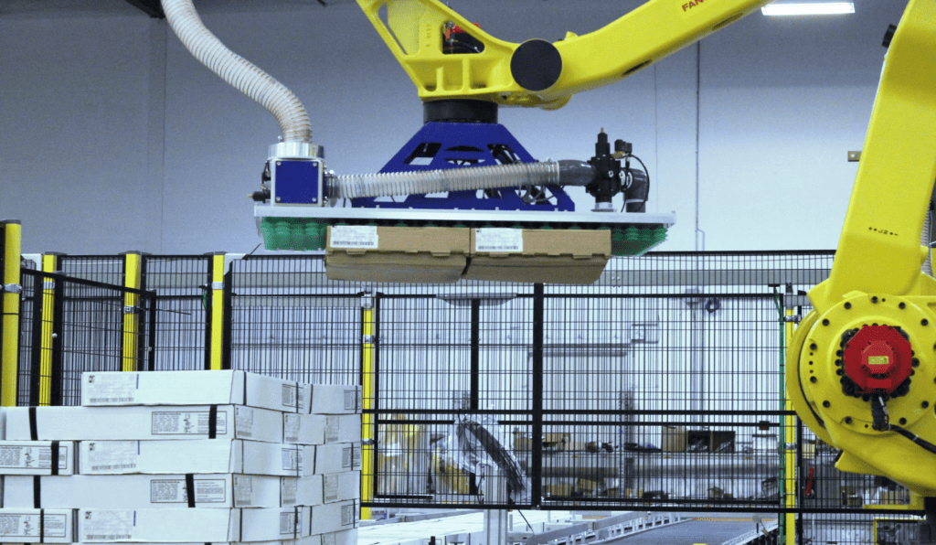 Robotic packaging system for efficient product handling and packaging.