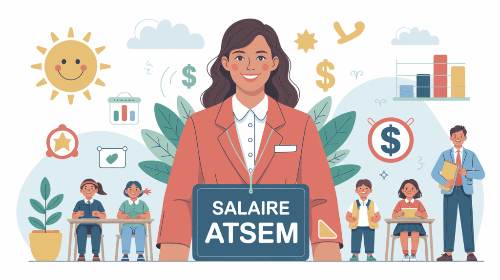 illustration atsem salaire contexte école maternelle