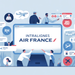 illustration du portail intralignes air france pour collaborateurs