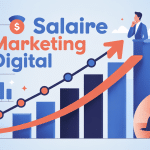 marketing digital salaire graphique progression carrière