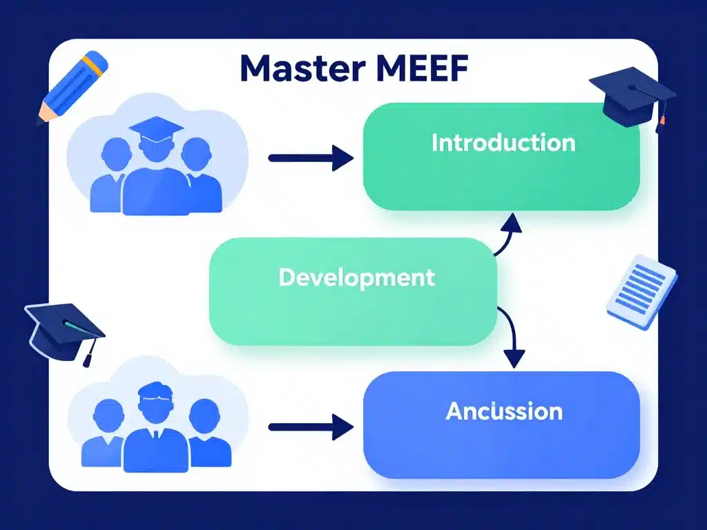 Diagramme structure lettre de motivation master MEEF