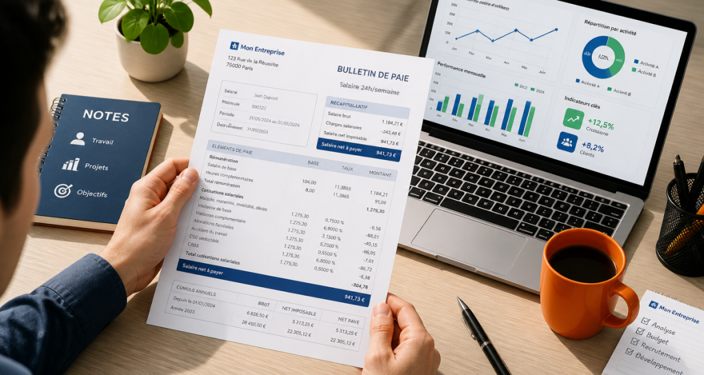 calcul salaire 24h semaine fiche de paie