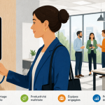 pointeuse badgeuse murale en entreprise