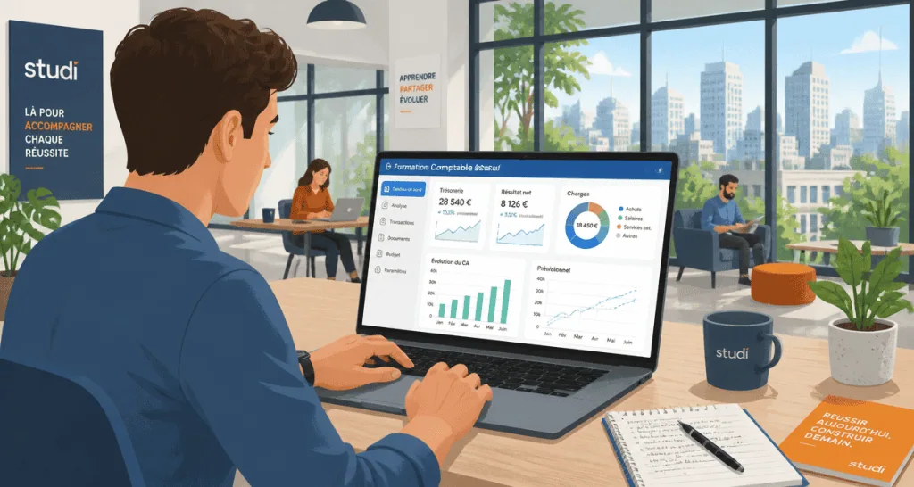 studi formation comptable jeune professionnel coworking