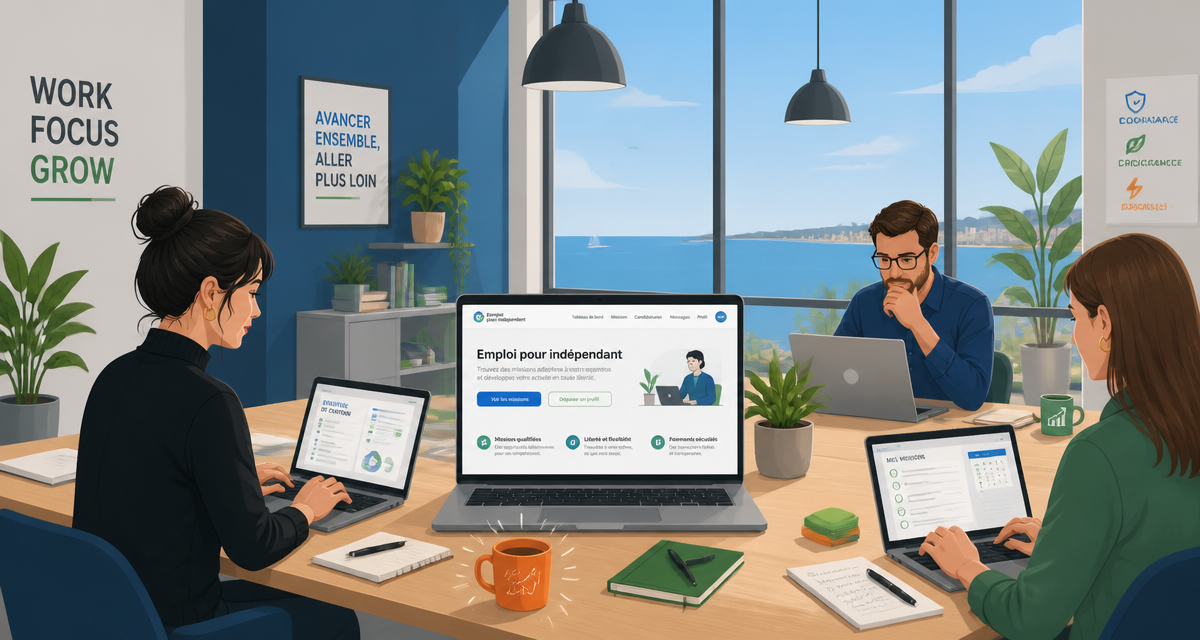 Emploi pour independant dans un espace coworking