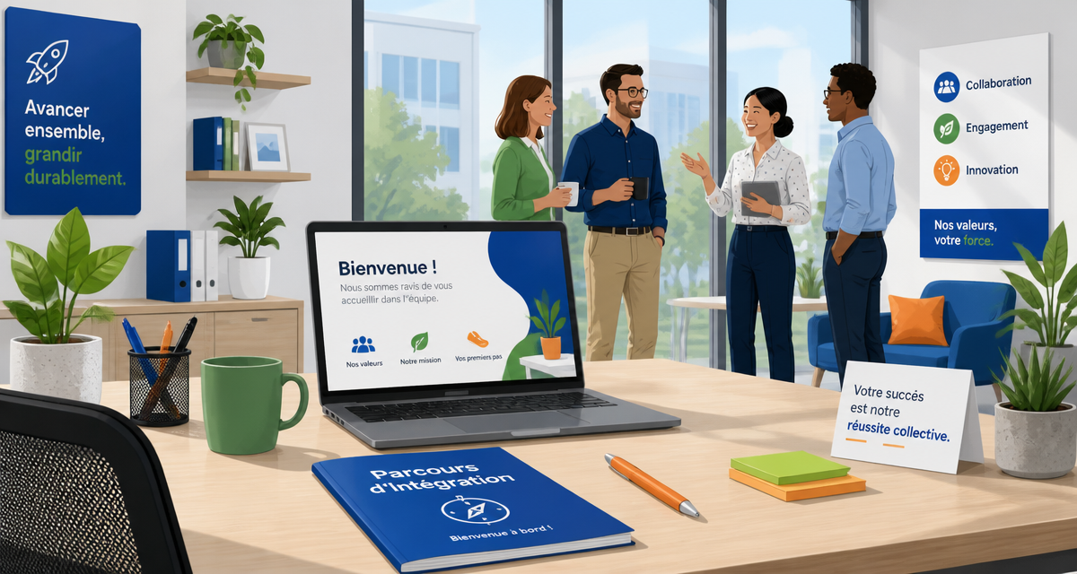 intégration entreprise bureau accueil nouveaux talents