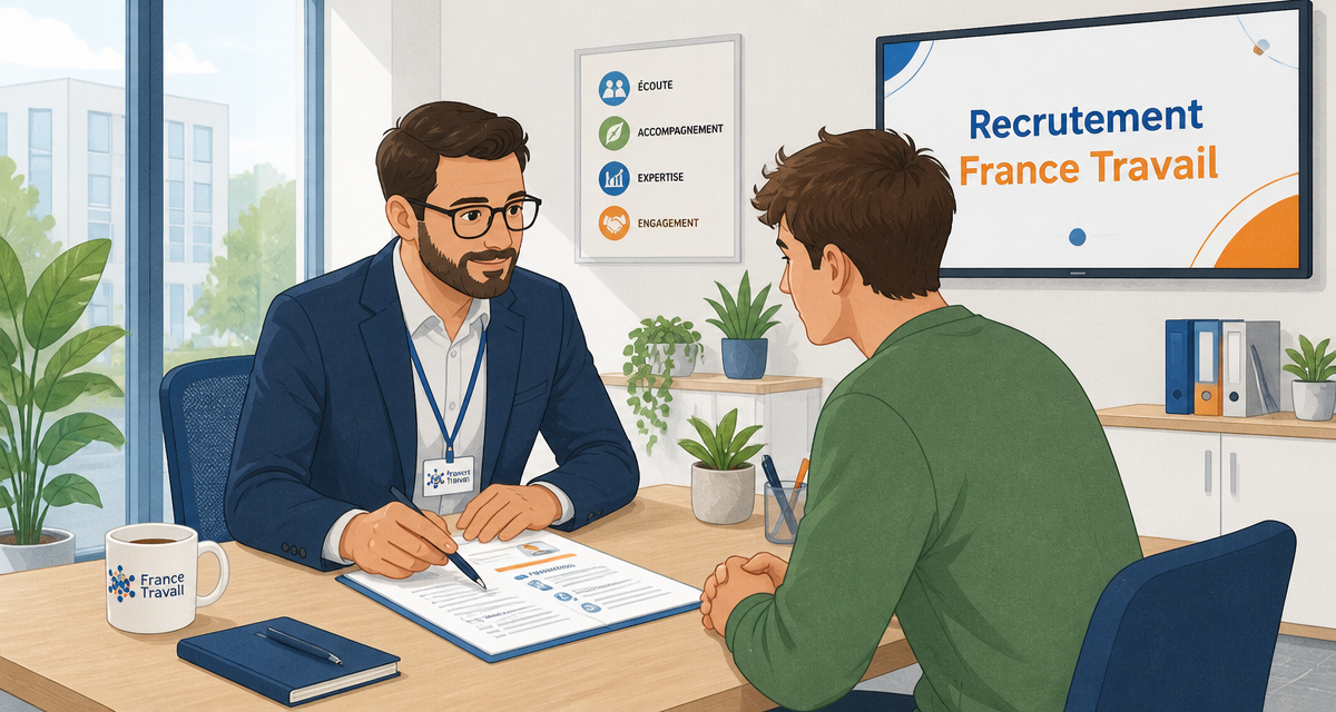 pôle emploi recrutement conseiller entretien bureau