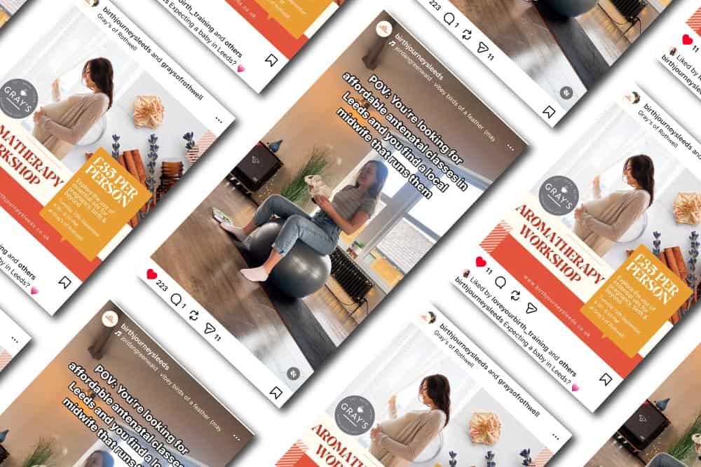 Birth Journeys Ads layout