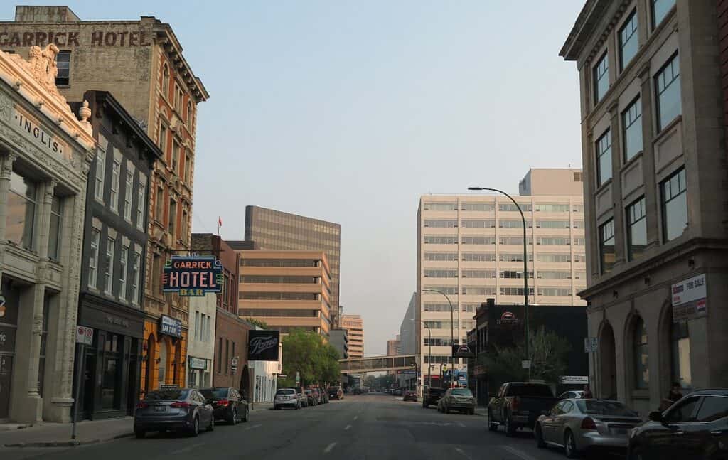 Gotham city skyline with tall buildings and vintage architecture, classic urban scene for window treatments and drapery solutions, showcasing city life and interior design inspiration for homes and businesses.