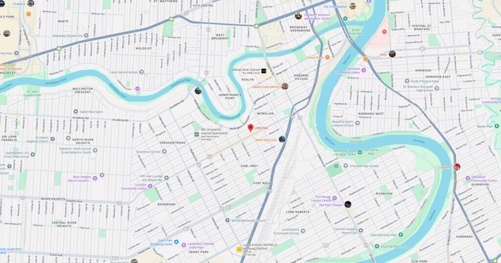 Detailed city map showing streets, rivers, parks, and landmarks in River City.