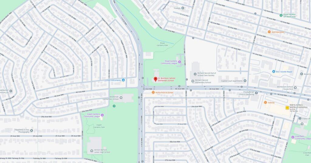 Map of Sunset Park highlighting streets, parks, and surrounding neighborhood features.