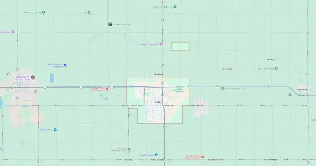 Map of a public transportation system with various lines and stations in a city.