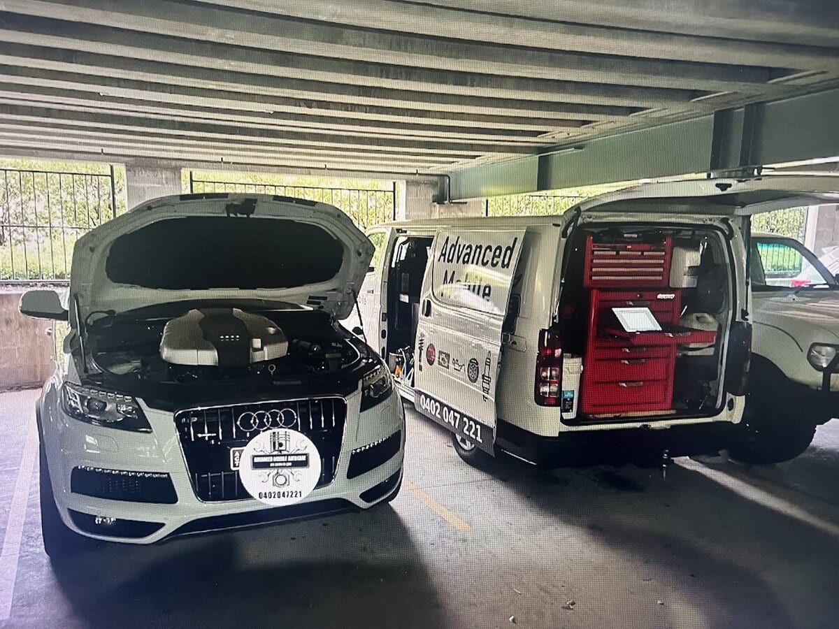 Audi coolant leak repair from intake manifold valley in Bruce Canberra