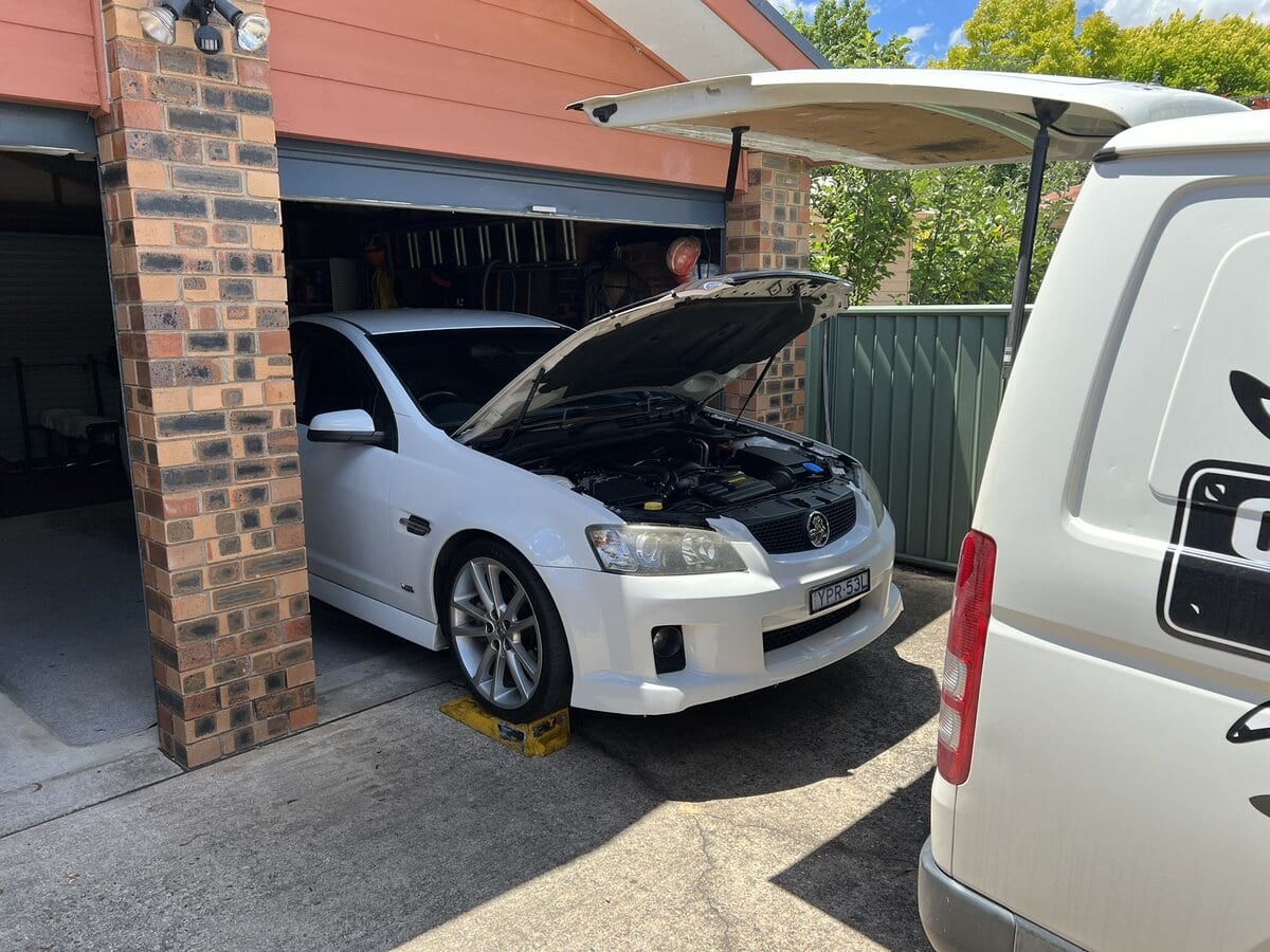 Holden Commodore SS A/C service and air compressor replacement in Giralang