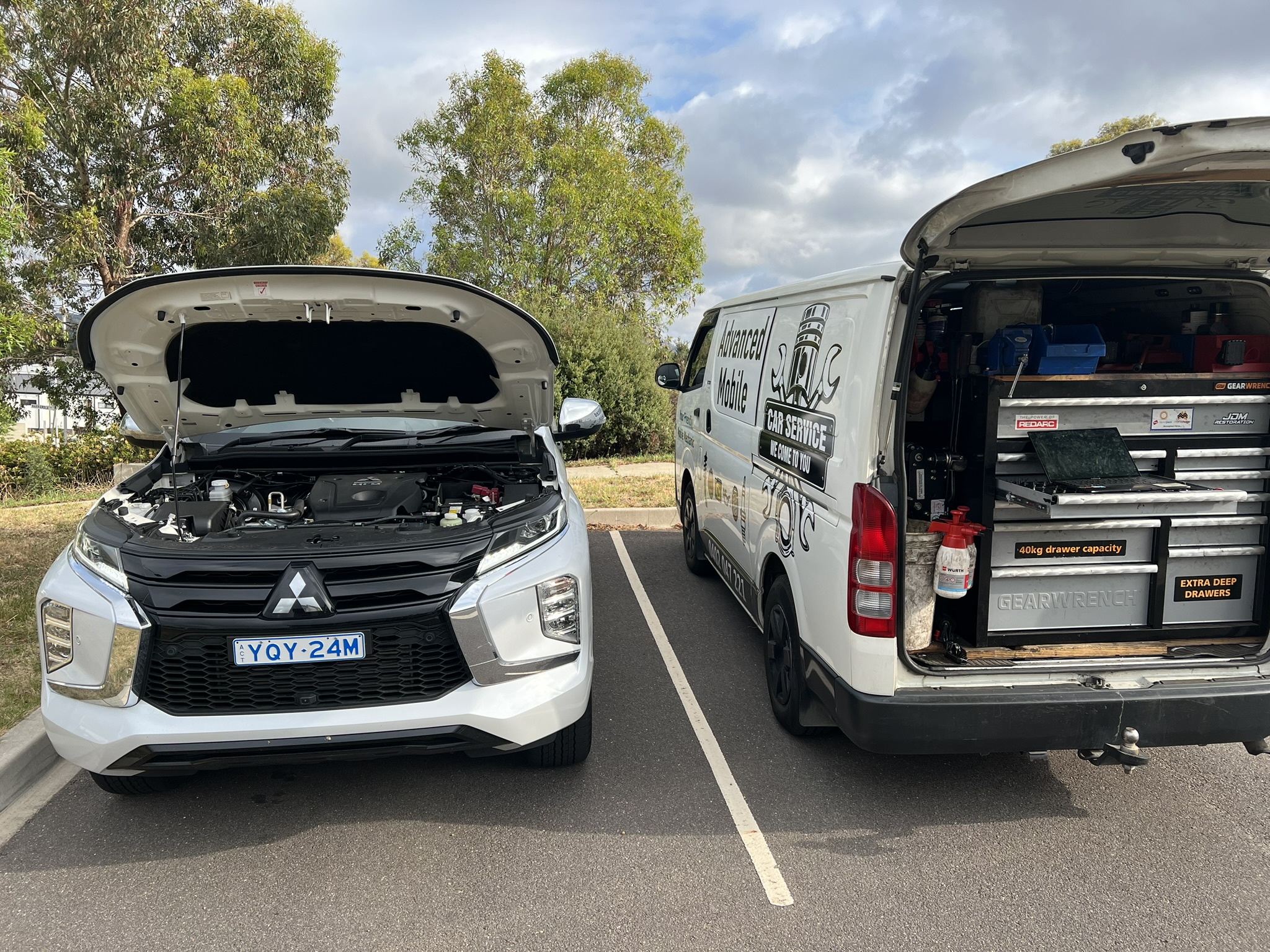 Mitsubishi Pajero major service completed by a mobile mechanic in Watson Canberra