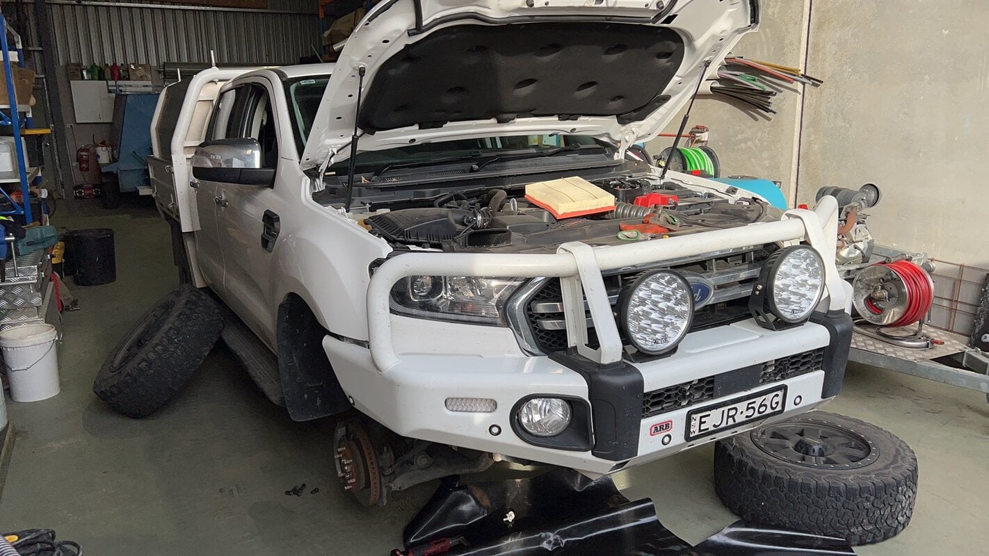 Ford Ranger fleet service for plumbing company in Canberra