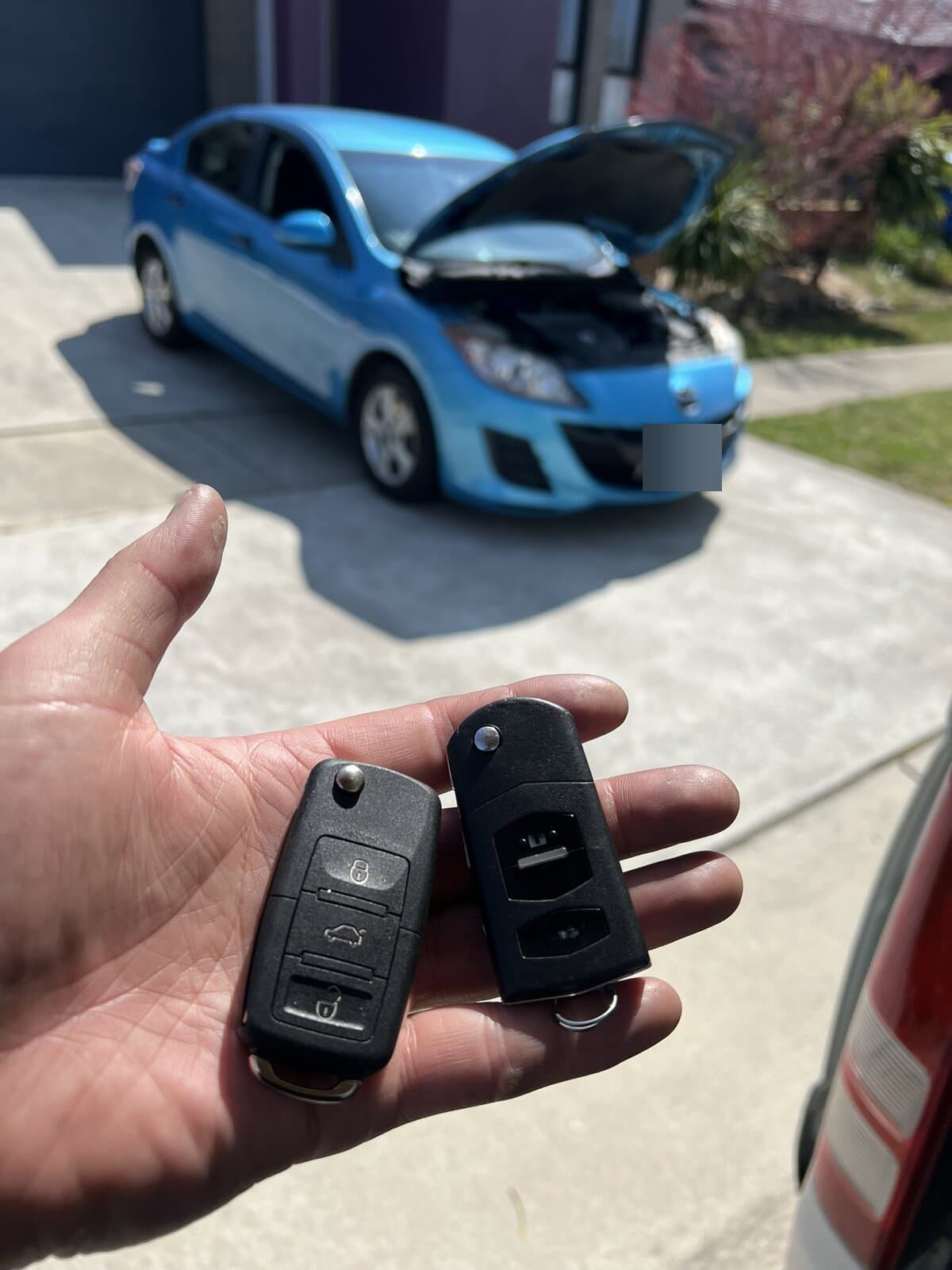 Mazda spare key programmed during service in Casey