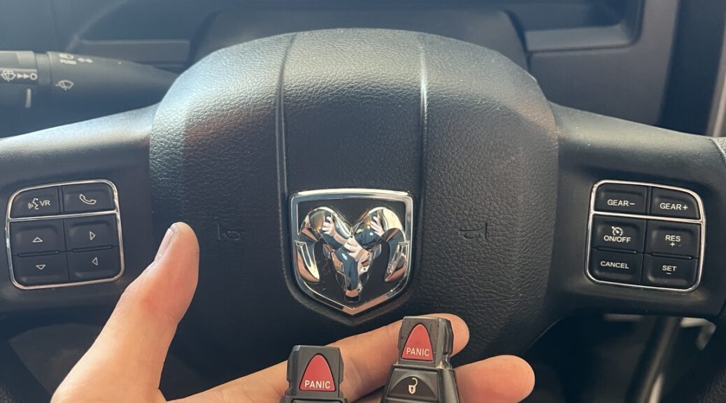 2020 RAM 1500 service and car key programming completed in Canberra