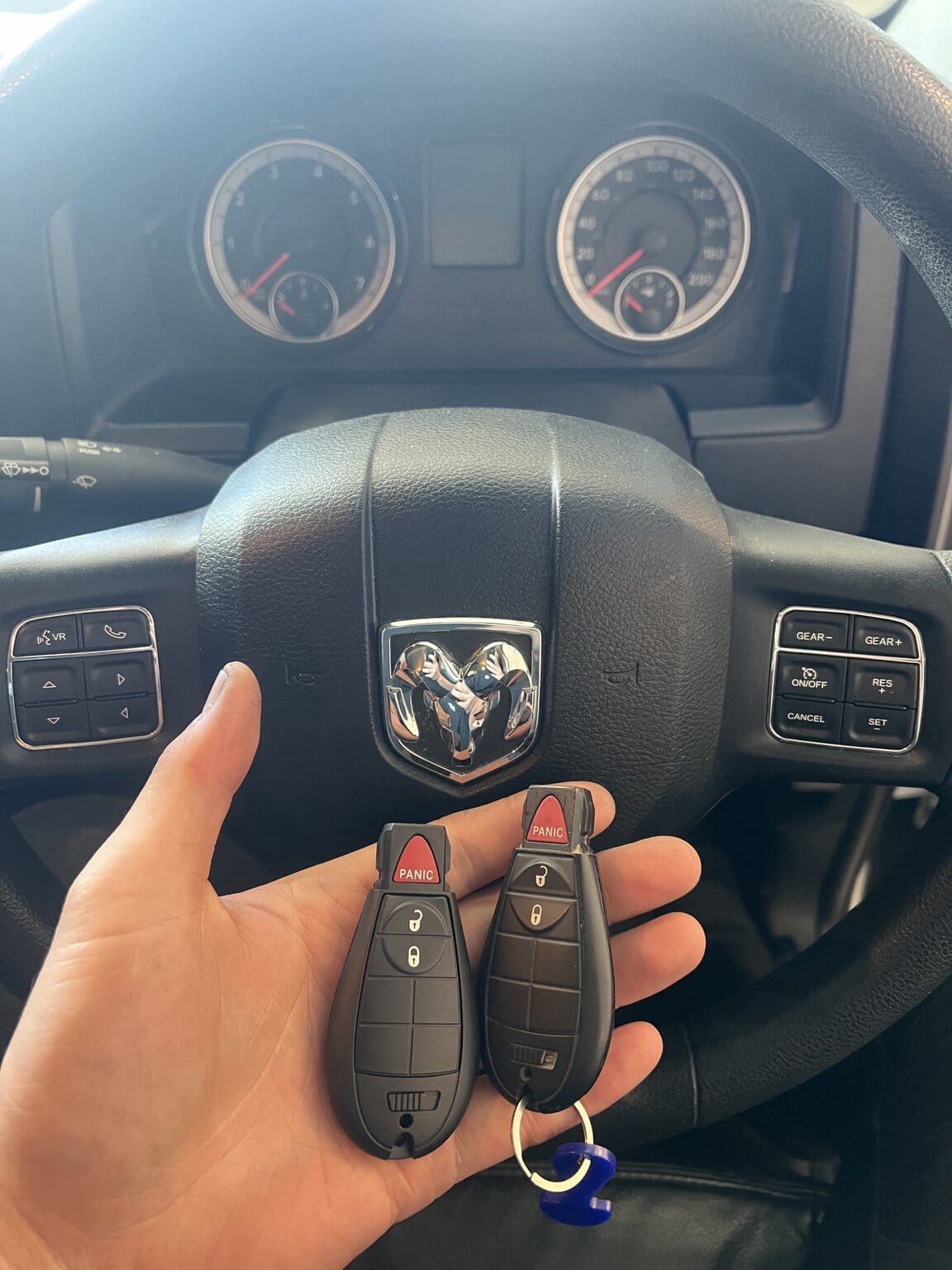 Dodge RAM 1500 car key service completed by mobile mechanic in Canberra
