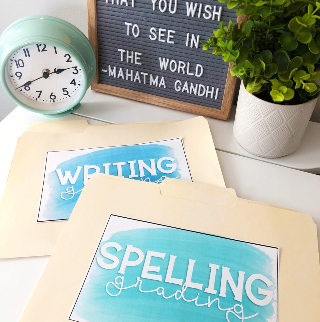 Grading Folders Cover Freebie - Adventures of a 4th Grade Classroom
